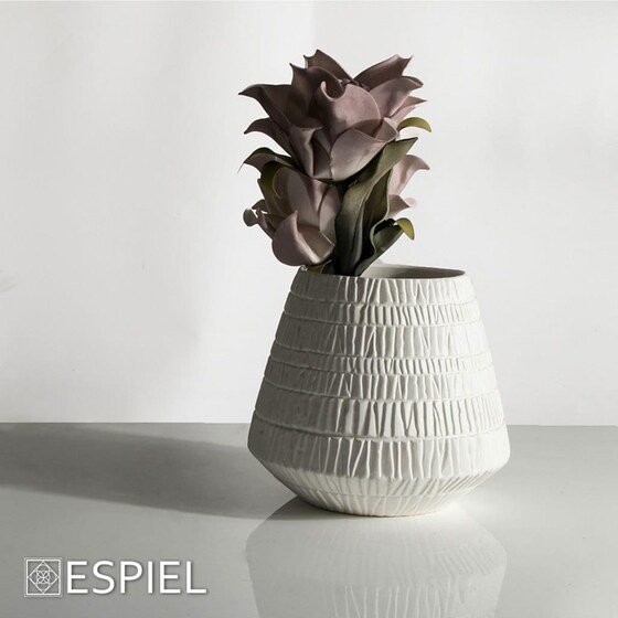 Διακοσμητικό Βάζο Espiel Nfu503 Πορσελάνινο Φ28.6x26 cm - Λευκό image 1
