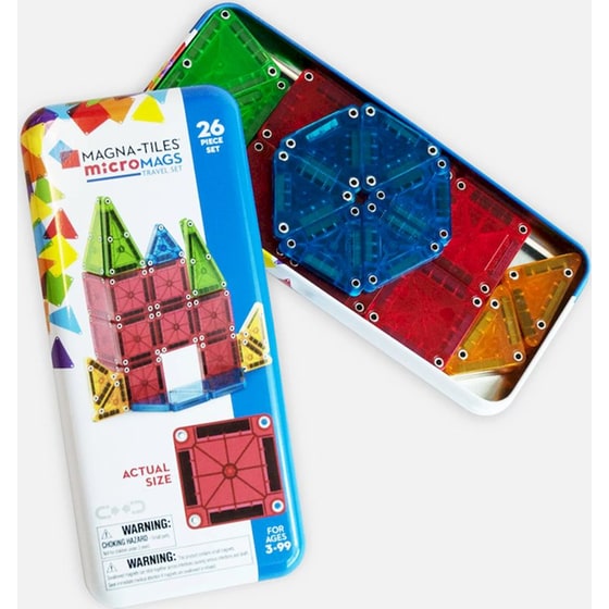Magna-Tiles® Micromags Travel Set Μαγνητικό Παιχνίδι Κατασκευών - 26 Κομμάτια (244026) image 3