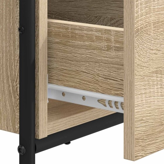 Γραφείο VidaXL με Αποθηκευτικό Χώρο 131,5x50x75,5 cm - Sonoma Δρυς image 7