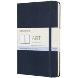 Μπλοκ Σχεδίου Moleskine Sketchbook&nbsp;Art&nbsp;Medium&nbsp;Sapphire&nbsp;Blue A5 90 Φύλλων