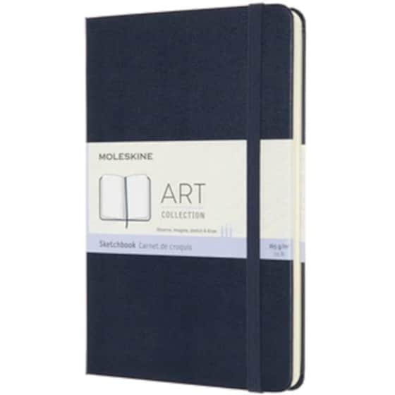 Μπλοκ Σχεδίου Moleskine Sketchbook Art Medium Sapphire Blue A5 90 Φύλλων image 0