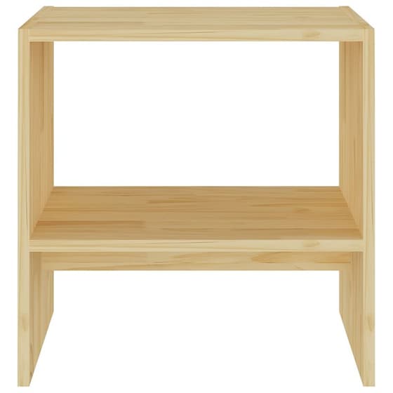 Κομοδίνο Vidaxl Από Μασίφ Ξύλο Πεύκου 2τμχ 40x30.5x40 cm - Φυσικό image 2