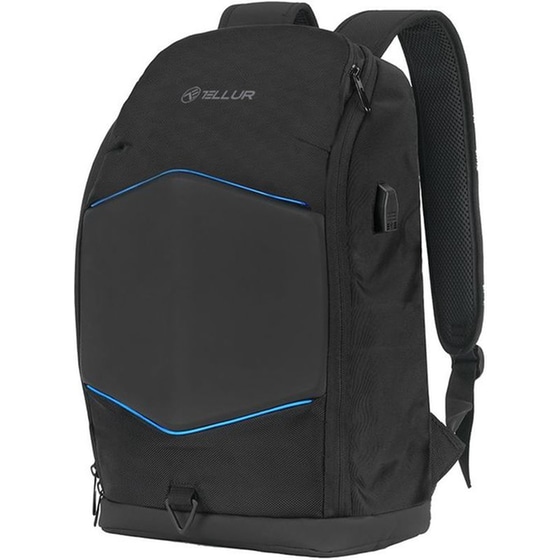 Τσάντα Laptop Tellur GlowPack TLL611282 15.6" με LED λωρίδες - Μαύρο image 1