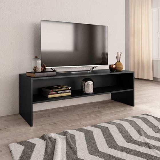 Έπιπλο Τηλεόρασης VidaXL από Μοριοσανίδα 120x40x40cm - Μαύρο image 1