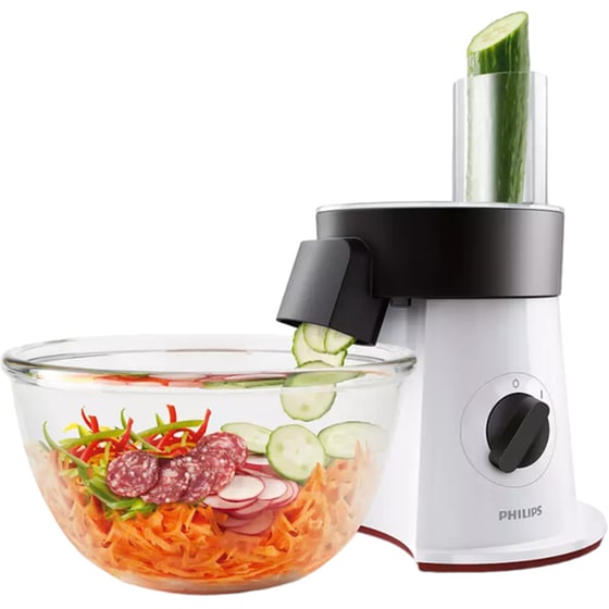 PHILIPS HR1388/80 200W Πολυκόφτης Λαχανικών με 6 Δίσκους Κοπής image 9