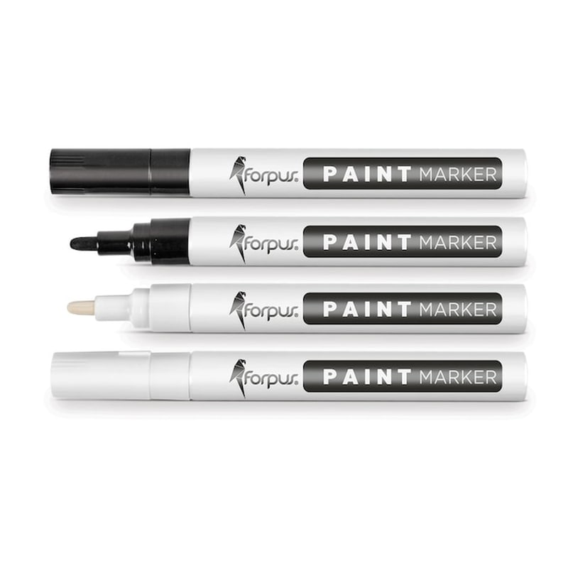 FORPUS Μαρκαδόρος Λαδιού Forpus Λευκό 2.0-4.0 mm (1 Τεμάχιο)