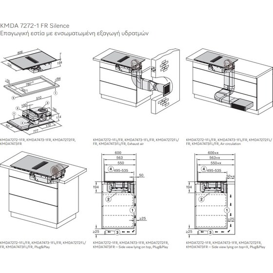 MIELE KMDA7272-1FR 80.6 cm Μαύρο Επαγωγική Εστία Αυτόνομη image 5
