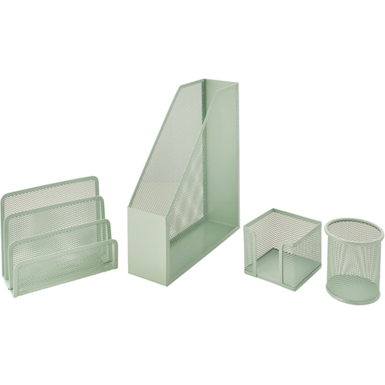 Θήκη Περιοδικών Coolbee Σκληρή Λοξή Γωνία Μεταλλικό Mint image 2