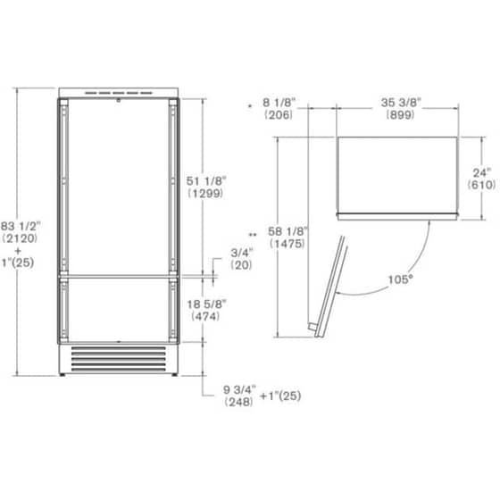 BERTAZZONI REF905BBLPTT/24 Full No Frost 556 Lt Λευκό Πλήρως Εντοιχιζόμενος Ψυγειοκαταψύκτης image 4