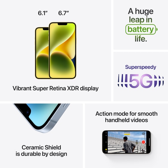 Apple iPhone 14 128GB - Yellow image 6