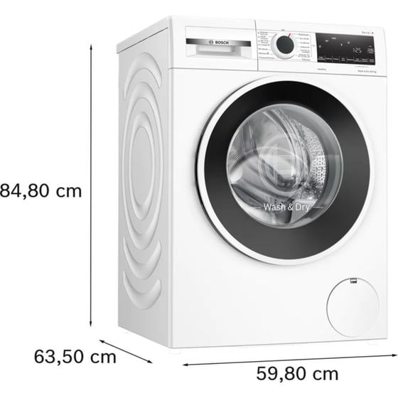 BOSCH WNA14401GR 9kg/6kg με Σύστημα AntiStain 1.400 Στροφές Λευκό Πλυντήριο - Στεγνωτήριο Ρούχων image 6