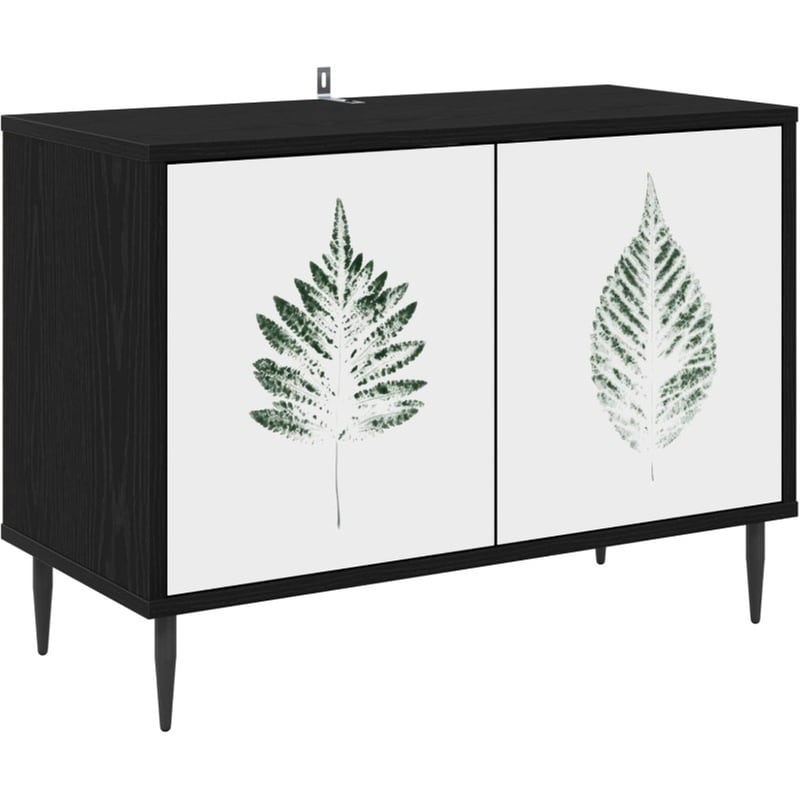 Έπιπλο Τηλεόρασης VidaXL HANAU 69 x 33 x 50,5 cm - Μαύρη Δρυς