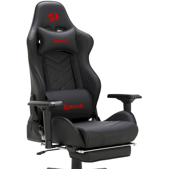 Καρέκλα Gaming Redragon C328 από Τεχνητό Δέρμα Μαύρη image 1