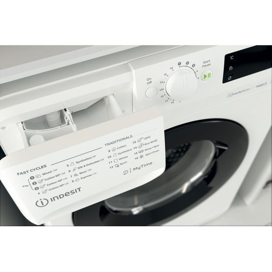 INDESIT MTWE 91495 WK EE 8 kg 1.400 Στροφές Λευκό Πλυντήριο Ρούχων image 8