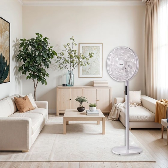 PRIMO 80645 WH RC 50W Ανεμιστήρας Δαπέδου image 1
