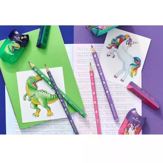 Μολύβι Faber Castell HB Μονόκερος Ροζ image 1