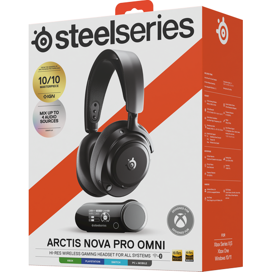 Ασύρματα Gaming Ακουστικά SteelSeries Arctis Nova Pro Omni - Black image 14