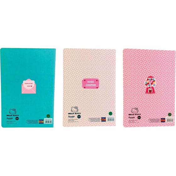 Σημειωματάριο Gim Α5 Hello Kitty Sweetheart (3 Τεμάχια) image 1