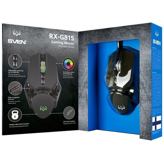 Sven RX-G815 Ενσύρματο Ποντίκι Black image 4