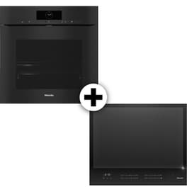 MIELE H7860BPX & KM7867-1 FL 76 Lt Μαύρο Eντοιχιζόμενο Σετ Φούρνος και Εστία