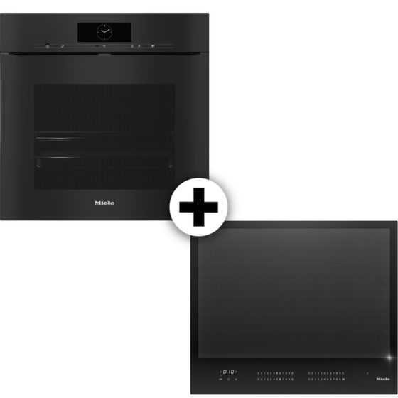 MIELE H7860BPX & KM7867-1 FL 76 Lt Μαύρο Eντοιχιζόμενο Σετ Φούρνος και Εστία image 0
