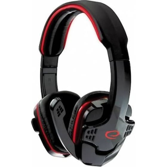 Esperanza Headphones With Microphone For Players Raven Red Egh310r image 0