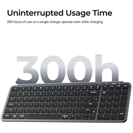 Keychron B2 Pro Ultra-Slim Ασύρματο Bluetooth Πληκτρολόγιο - Space Grey (US) image 4