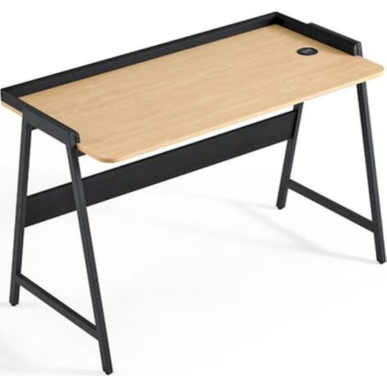 Γραφείο Nextdeco 33210 από MDF 120x60x75cm - Φυσικό/ Μαύρο image 0