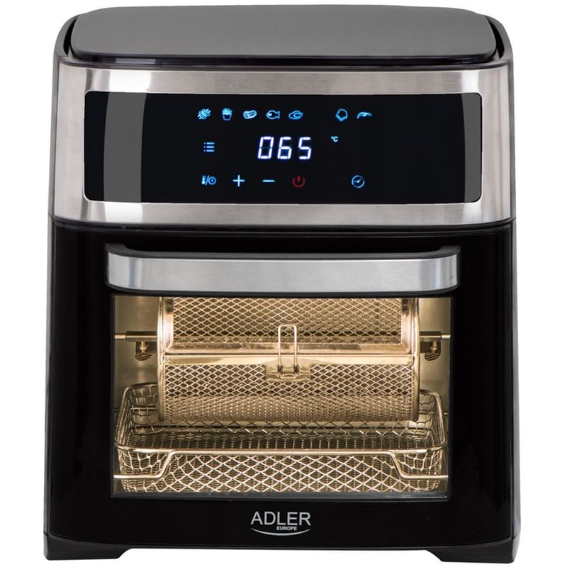 ADLER AD-6309 με Πόρτα 2500 W 13 L Μαύρο Φριτέζα Αέρος - Φουρνάκι