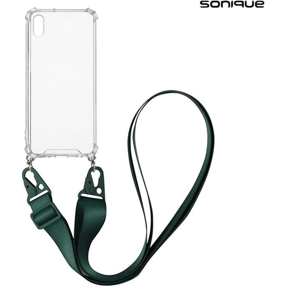 Θήκη Apple iPhone XS Max - Sonique με Strap Armor Clear - Πράσινο image 0