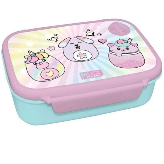 Σετ Φαγητού Must Team Squishcuties Φαγητοδοχείο 800ml -Παγούρι Αλουμινίου 500ml image 1