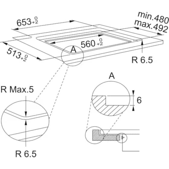FRANKE Mythos FMY 658 I FP BK 65 cm Μαύρο Εστία Επαγωγική image 1