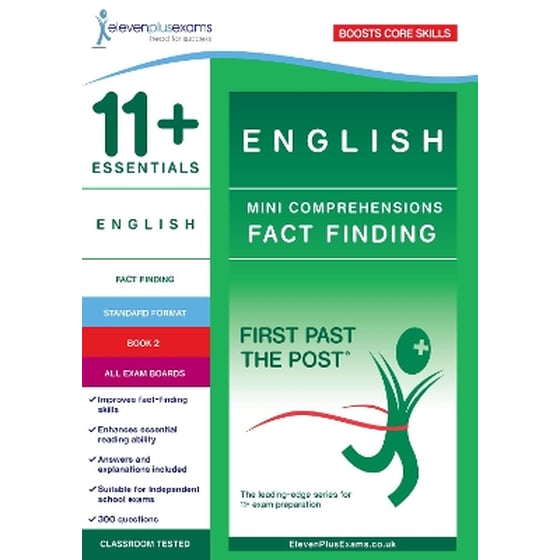11+ Essentials English: Mini-Comprehensions Fact-Finding Book 1 image 0
