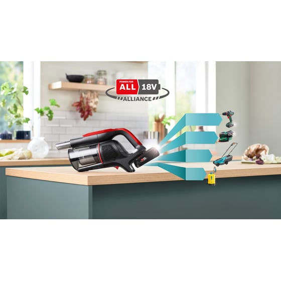 BOSCH Unlimited 9 ProAnimal BBS931PET 18 V 0.4 L Κόκκινη Σκούπα Stick image 15