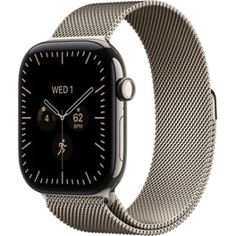 Apple Watch Series 12 GPS + Cellular 46mm Natural Titanium Case with Natural Milanese Loop - M/L