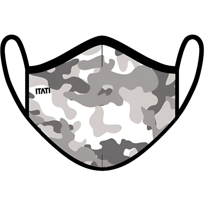 ITATI Μάσκα Προστασίας Itaty Υφασμάτινη Camouflage 3ply One Size - Γκρι