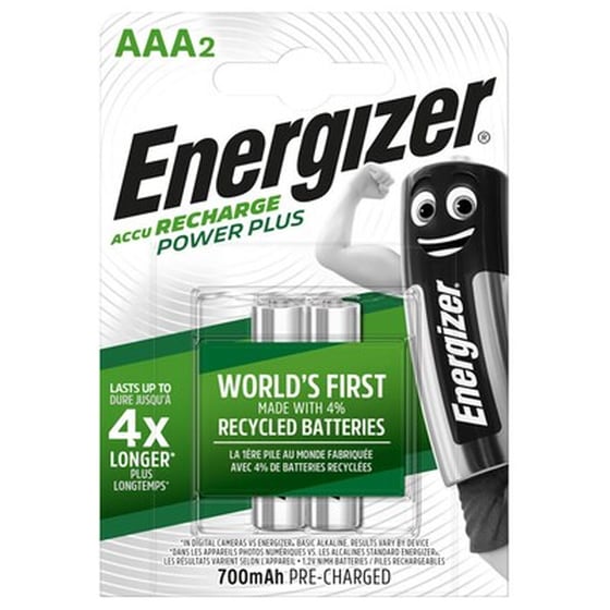 Επαναφορτιζόμενες Μπαταρίες Energizer Power Plus AAA image 0