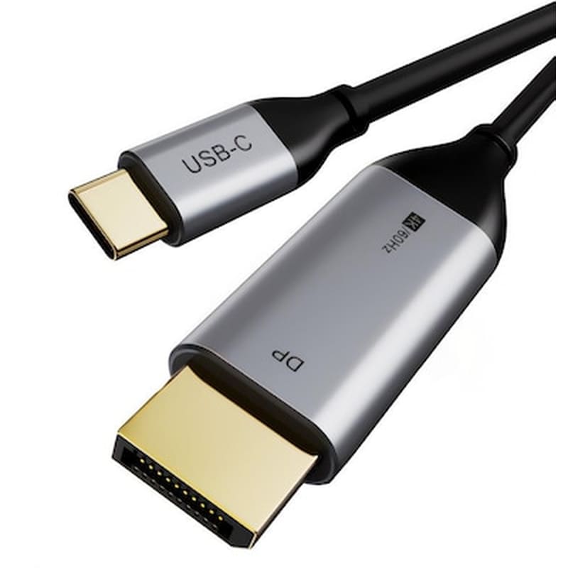 CABLETIME Cabletime Καλώδιο Usb-c Σε Displayport C160, 4k/60hz, 1.8m, Μαύρο