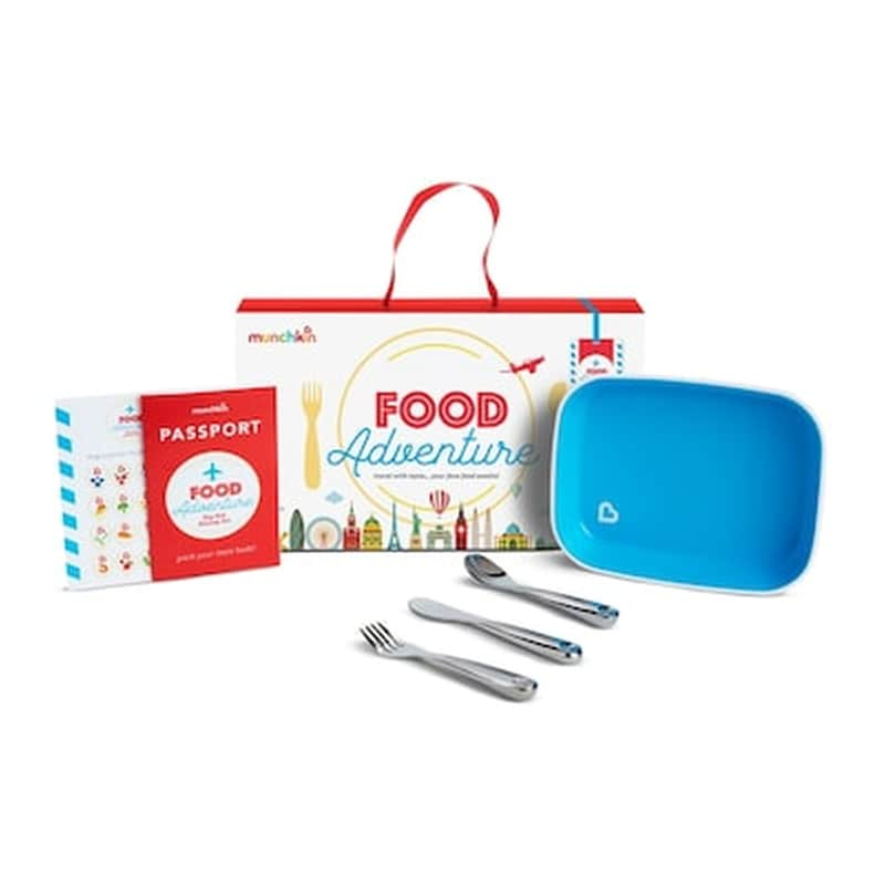 MUNCHKIN Munchkin Παιδικό Σετ Φαγητού Food Adventure Big Kid Dining Set Blue 051875