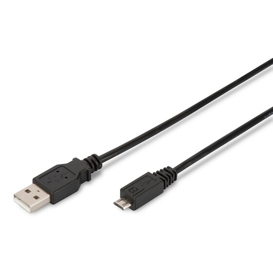 Καλώδιο Digitus USB-A Male σε micro USB Male - 1.8m image 0