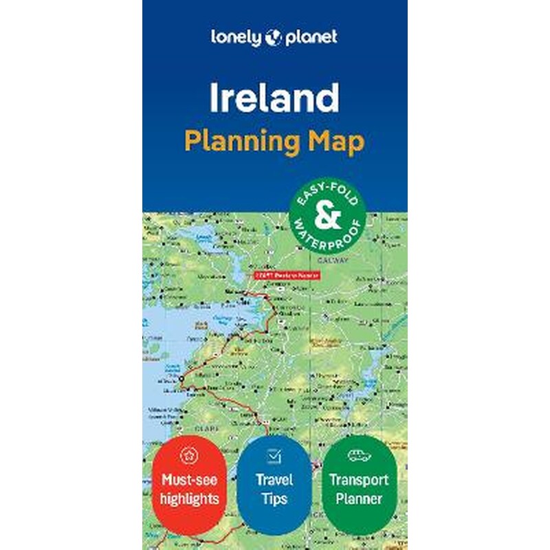 Lonely Planet Ireland Planning Map