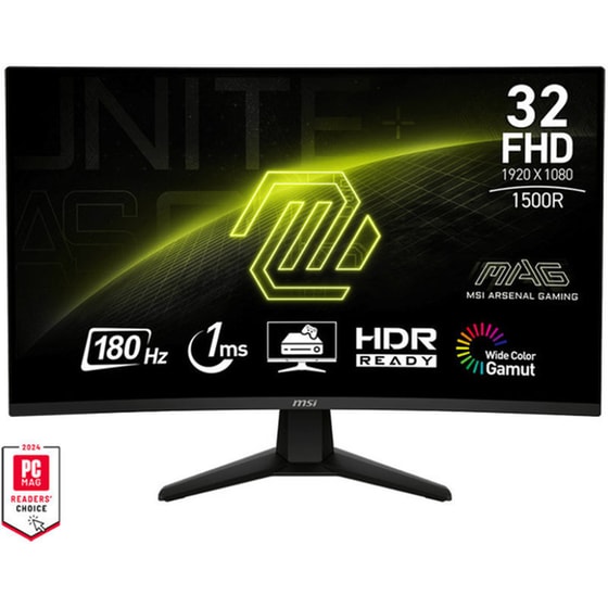 MSI MAG 32C6 Gaming Monitor 32'' FHD VA Curved 180Hz 1ms image 0