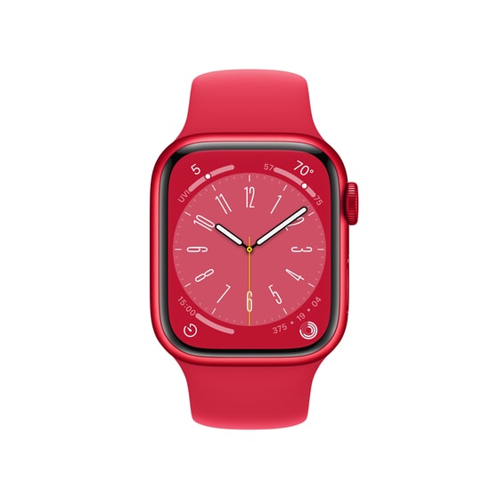 Apple Watch Series 8 (PRODUCT)RED Aluminium 41mm GPS - (PRODUCT)RED Sport Band Regular image 1