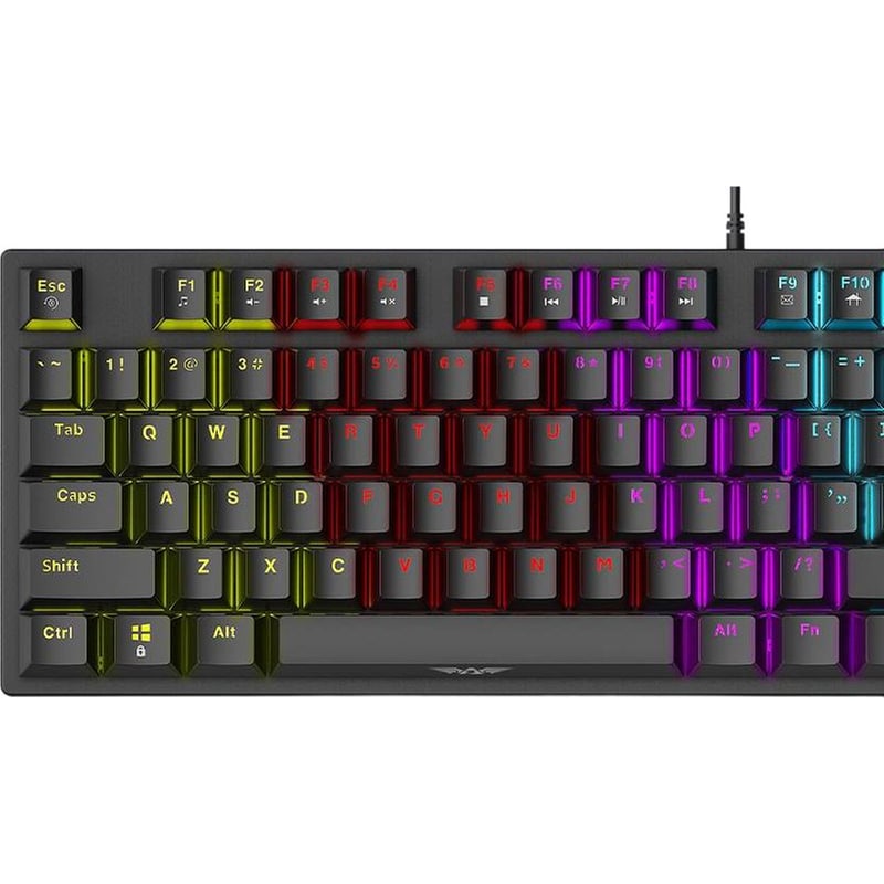 ARMAGGEDDON Armaggeddon MKA-2C Neo Μηχανικό Gaming Ενσύρματο Πληκτρολόγιο RGB Καφέ (US)