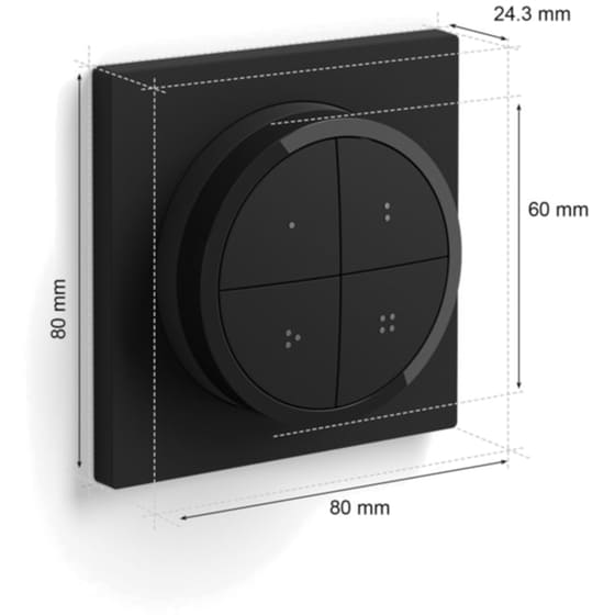 Διακόπτης Philips Hue Smart Tap Dial Switch - Μαύρο image 9