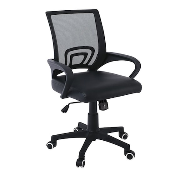 Καρέκλα Εργονομική Woodwell BF2101 - P Υφασμάτινη - Μαύρη image 0