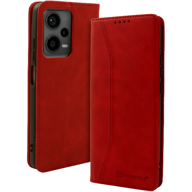 BODYCELL Θήκη Πορτοφόλι Xiaomi Redmi Note 12 Pro 5g - Bodycell - Κόκκινο