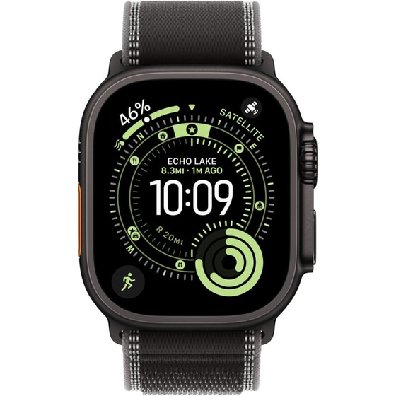 Λουράκι Apple Trail Loop M/L για Apple Watch 49mm - Black/Charcoal with Black Titanium Finish image 2