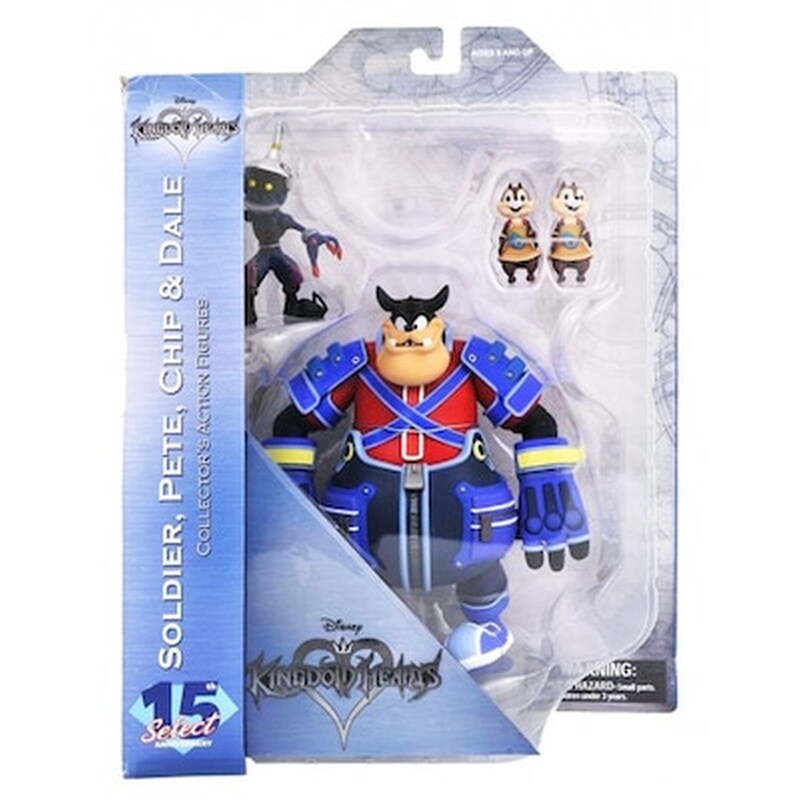 Disney Kingdom Hearts Select Soldier Pete Chip And Dale Action Figures