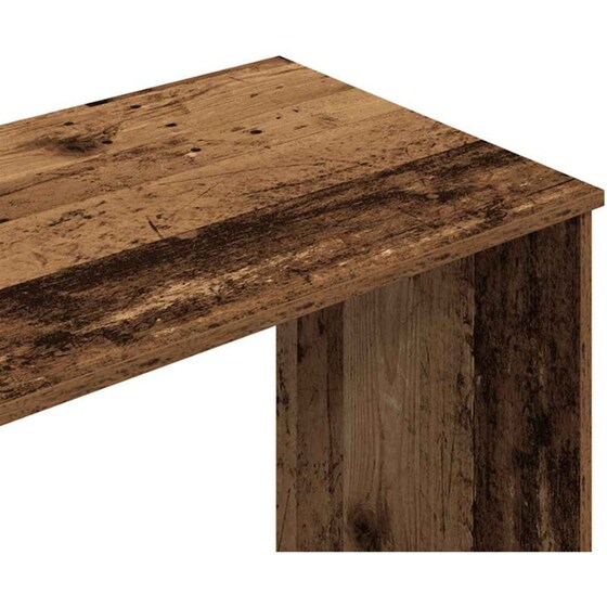 Γραφείο VidaXL από Επεξεργασμένο Ξύλο 102x50x76 cm - Όψη Παλαιού Ξύλου image 7